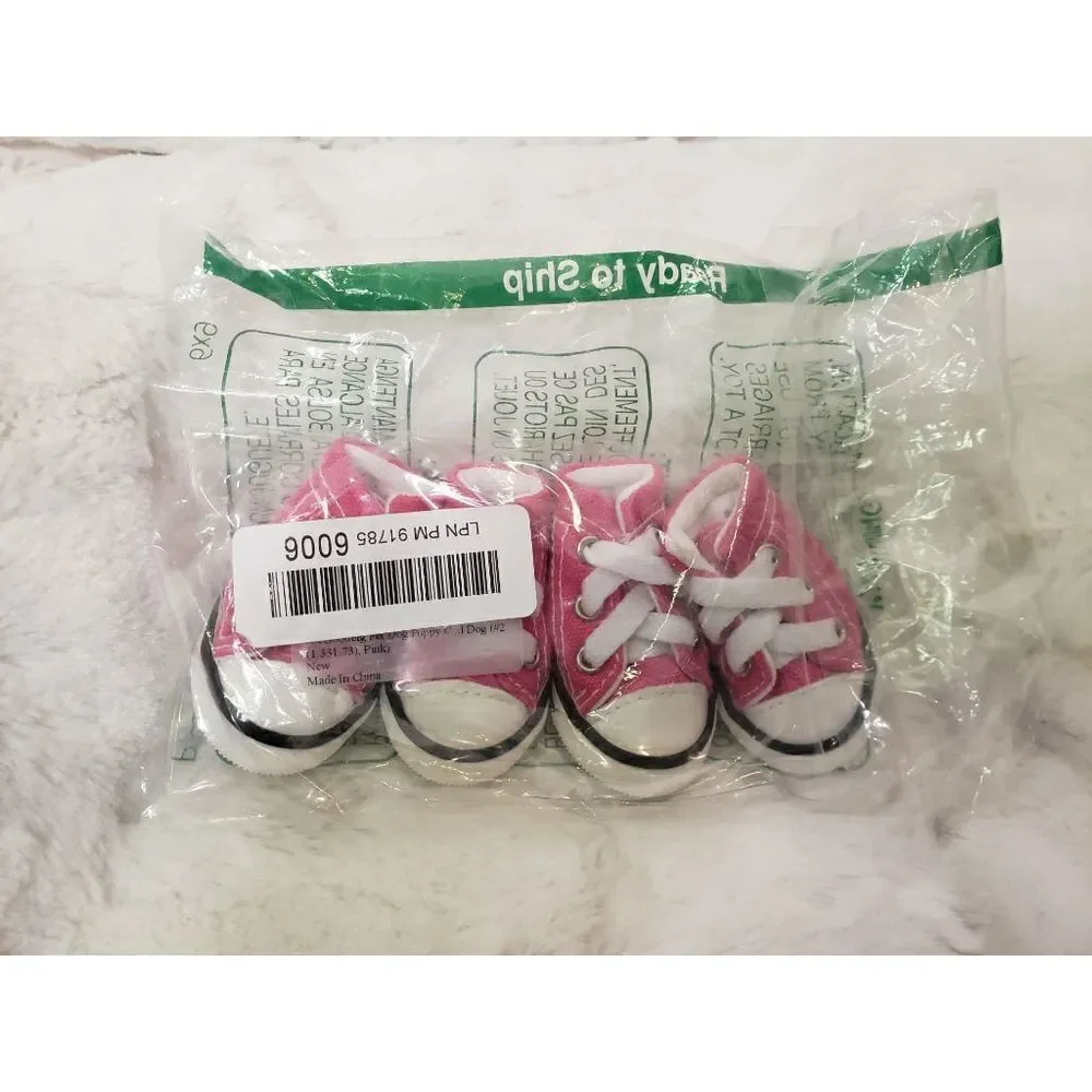 NEW Pink Dog Gym Shoes Size 2